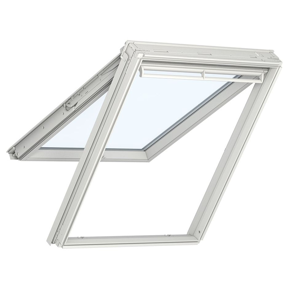 VELUX Klapp Schwing Fenster GPL 3084 Manuell Holz Klar Lack Alu ENERGIE