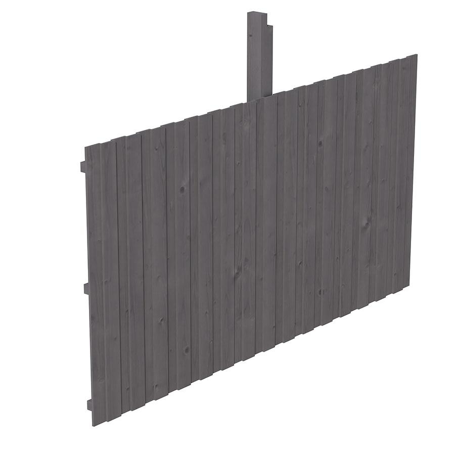Skan Holz Rückwand Leimholz für Einzelcarport für Durchfahrt bis 341cm Schiefergrau, 341x180 cm