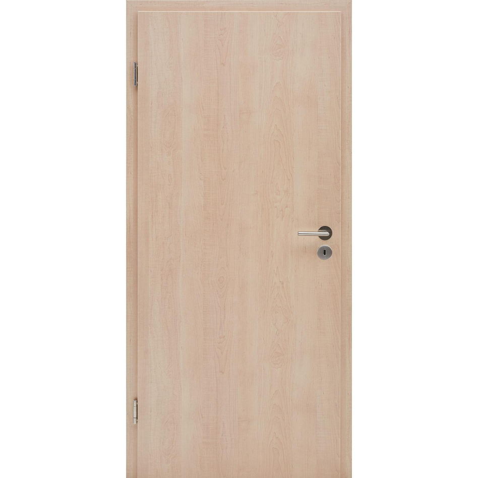 Kilsgaard Zimmertür Nova Ahorn Lamikor Typ 43/00 Rundkante, DIN Links, 985x1985 mm