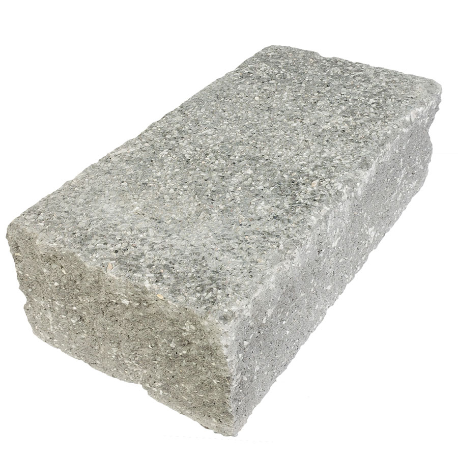 EHL Gartenmauer Mauersystem BossAntik basalt-anthrazit Mauersteine, Anfangs-/Endstein (50x25 cm)