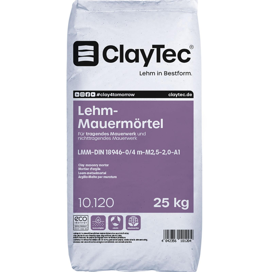 ClayTec Lehm-Mauermörtel, 25 kg (Sackware)