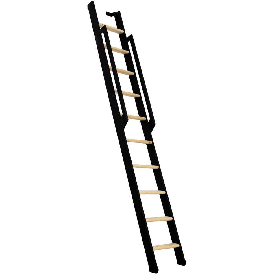 Minka Wangentreppe Strong schwarz Raumspartreppe, 10 Stufen, Fichte