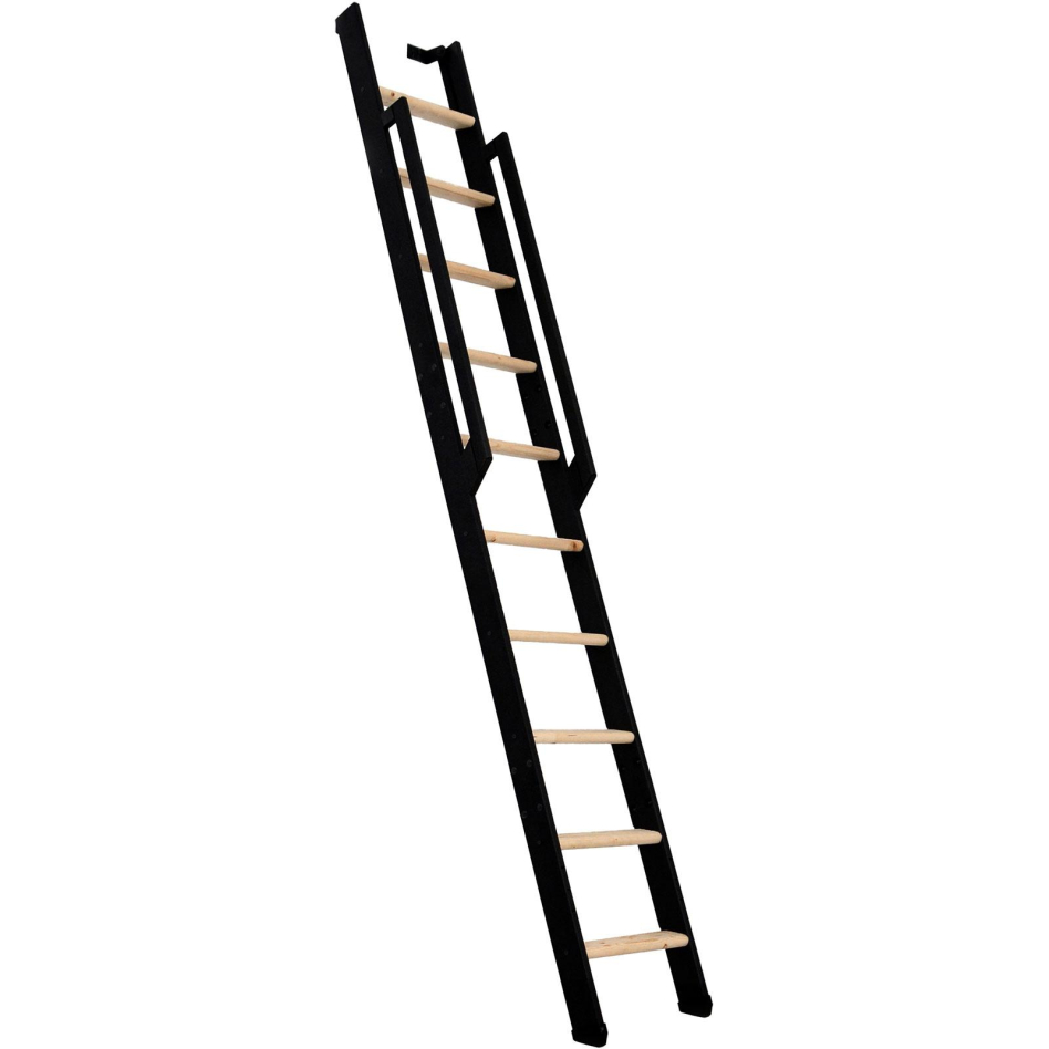Minka Wangentreppe Strong schwarz Raumspartreppe, 10 Stufen, Buche