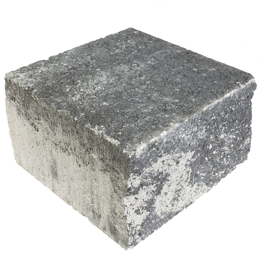 EHL Gartenmauer Mauersystem BossIntak Mauersteine grau-anthrazit-nuanciert, Halbstein (25x25 cm)