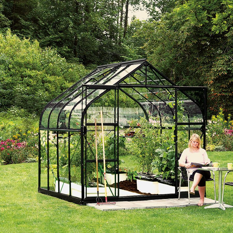 Vitavia Gewächshaus Dione Tomatenhaus Schwarz, 258x264x255 cm (LxBxH)