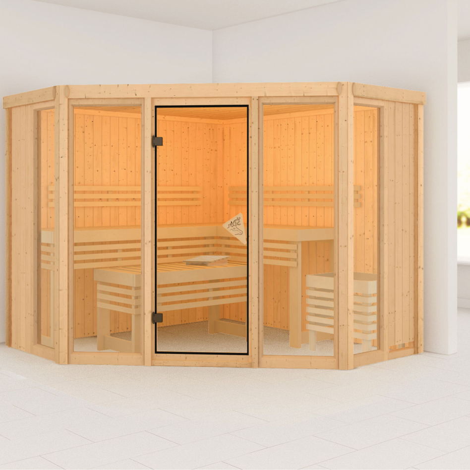 Sauna Karibu Alcinda, sans poêle, sans corniche