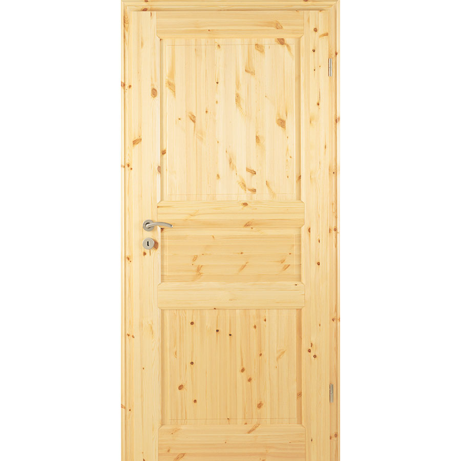 Porte de chambre en bois pin type 02/03, Kilsgaard, DIN droite, 735x2110 mm