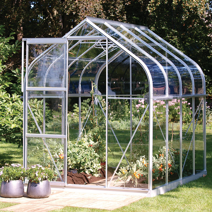 Vitavia Gewächshaus Orion Tomatenhaus Silber, 257x202x231 cm (LxBxH)