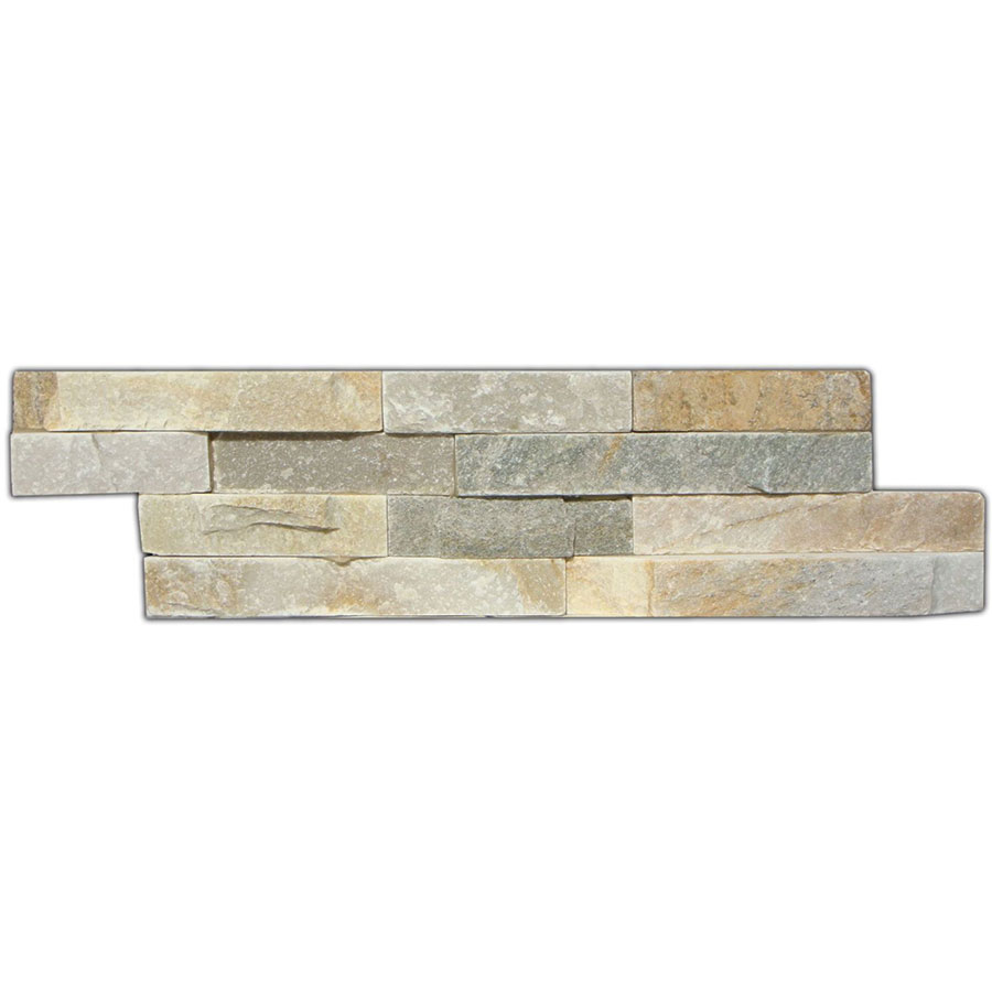 Wellker Wandverblender Naturstein Beige 1-Teilig Riemchen, Z 40x10 cm, 1 Pack