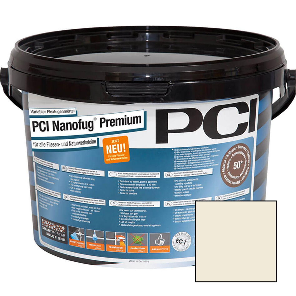 PCI Nanofug Premium Variabler Flexfugenmörtel, 5 kg, Jasmin (Nr.11)