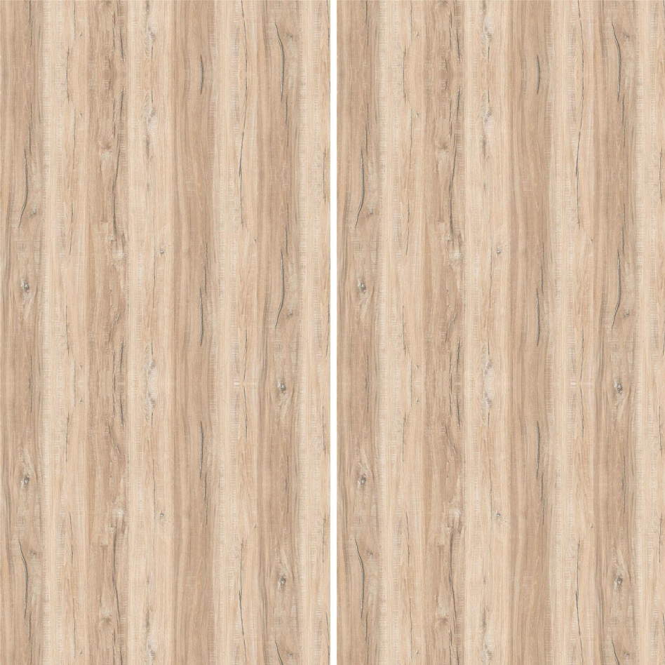 Panneau mural de douche Winwall en aluminium composite chêne rustique, Jeu de 2, 2500x1250 mm