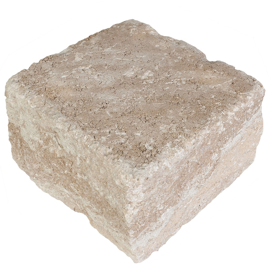 EHL Gartenmauer Mauersystem BossAntik sandstein-gelb Mauersteine, 1/2 Anfangs-/Endstein (25x25 cm)