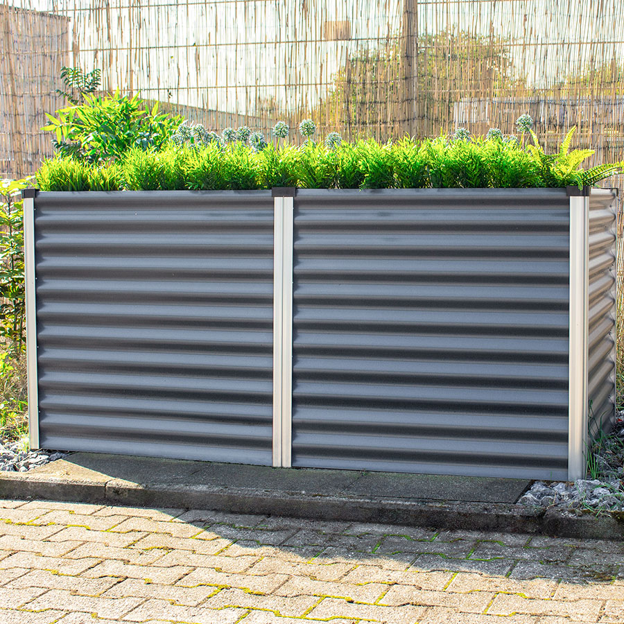 Carré potager surélevé Vitavia Meta Bac à fleur, 188x96x86 cm