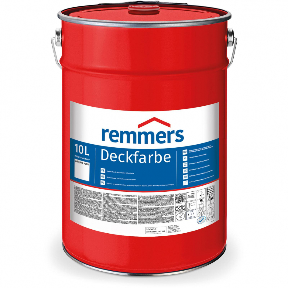 Remmers Deckfarbe weiß, 10 l