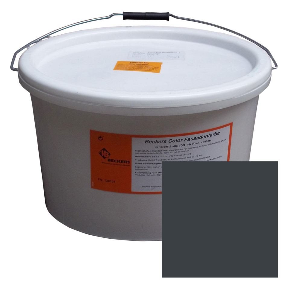 Beckers Betonzaun Acrylfarbe, 5 l, Anthrazitgrau