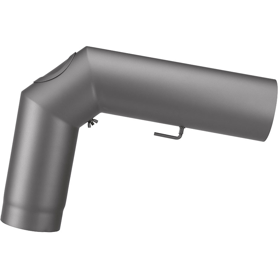 Justus Rohrset Standard für Kaminofen (Durchmesser 150 mm), Schwarz