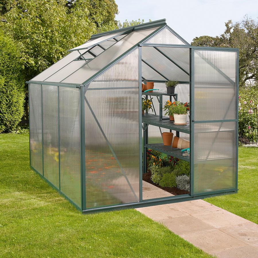 Vitavia Gewächshaus Eos Tomatenhaus Smaragd, 4 mm, 229x198x208 cm (LxBxH)