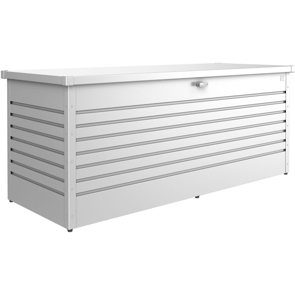 Biohort FreizeitBox silber-metallic Gartentruhe, 200 (201x83x79 cm)