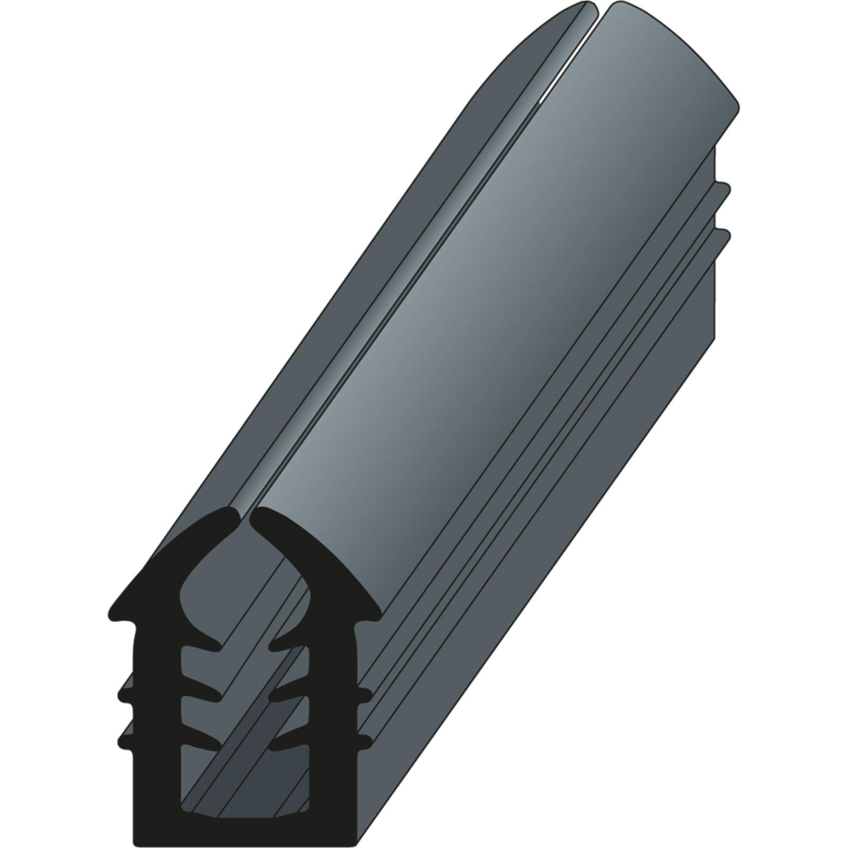 ALWO P16 EPDM Profildichtung schwarz 30 m Montageprofil, Platten von 5,0 bis 6,0 mm