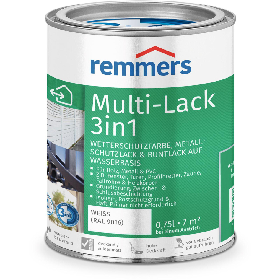 Remmers Multi-Lack 3in1 weiß RAL 9016, 0,75 l