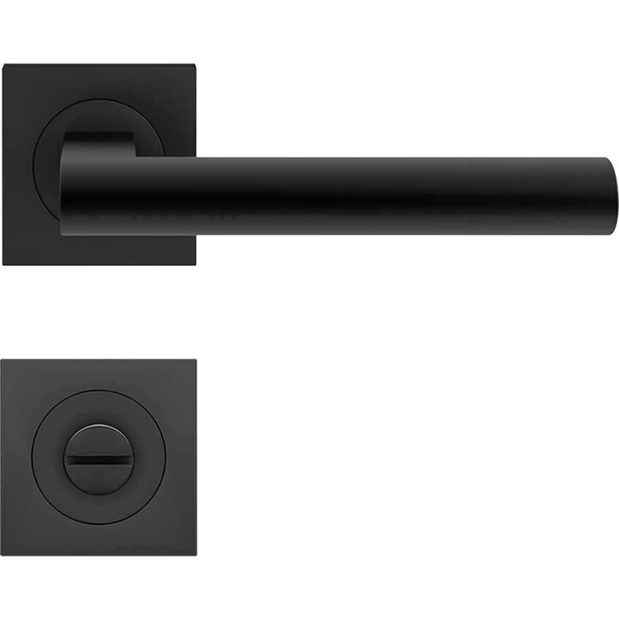 Karcher Türgriff-Garnitur Madeira ER45Q Kosmos Schwarz Türklinke, Bad / WC