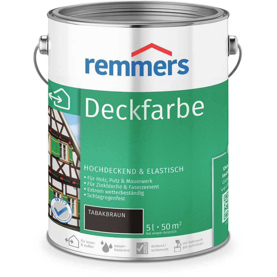 Remmers Deckfarbe tabakbraun, 5 l