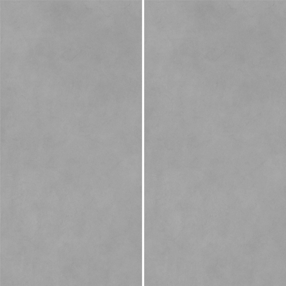 Panneau mural douche aluminium composite Winwall Beton foncé, Jeu de 2, 2500x1000 mm