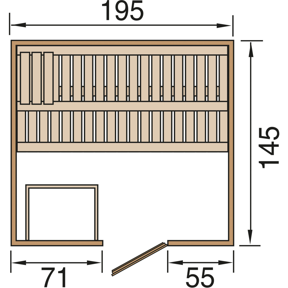 weka Sauna "Kemi" ohne Ofen