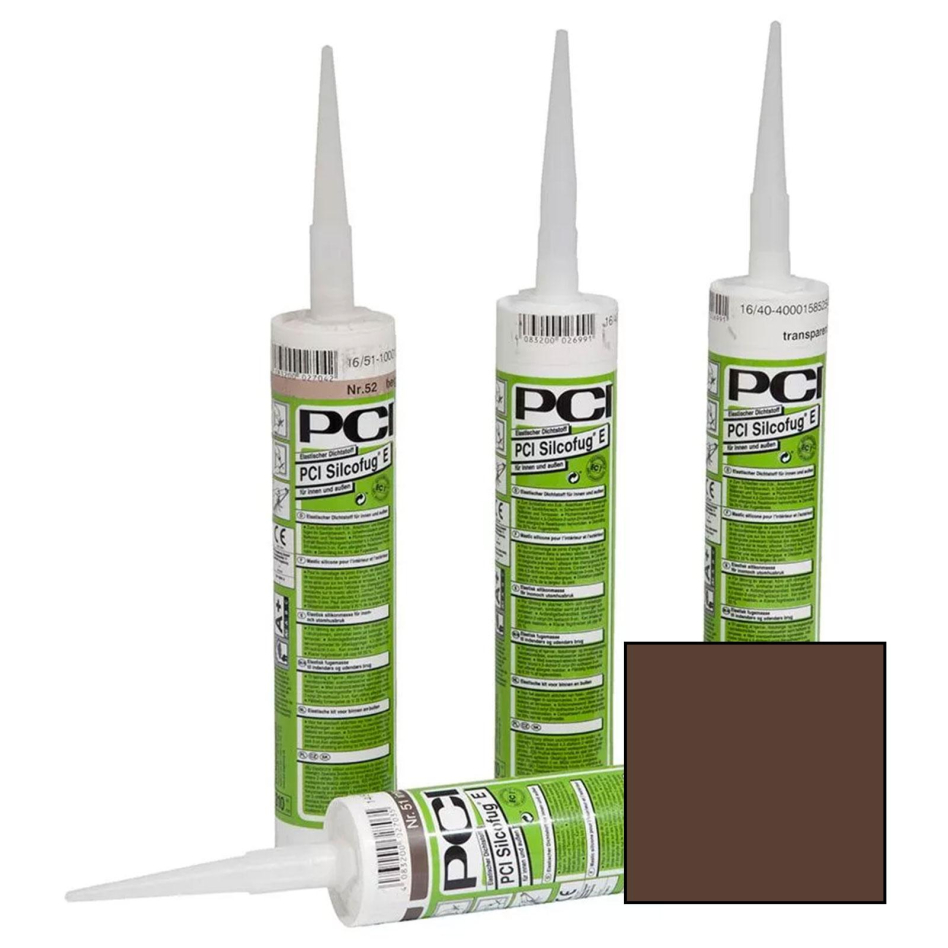 PCI Silcofug E Mastic d'étanchéité élastique, 310 ml, brun foncé (No.41)