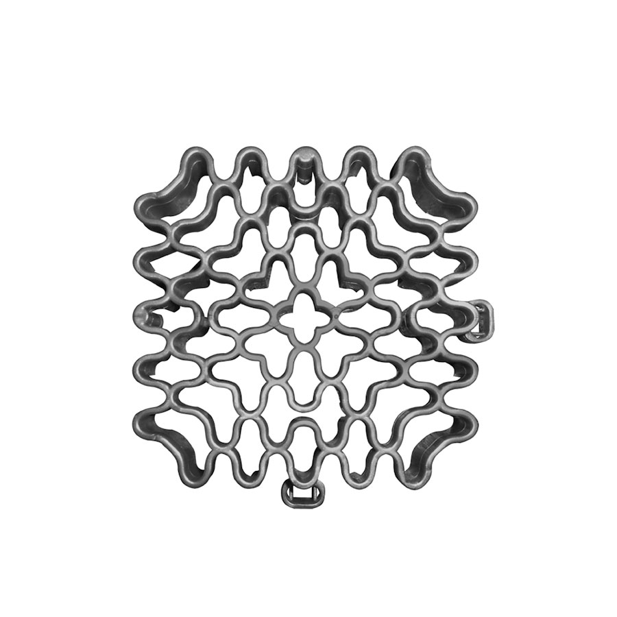 florco dalle de terrasse click élément d'extension PVC gris, 10x10 cm