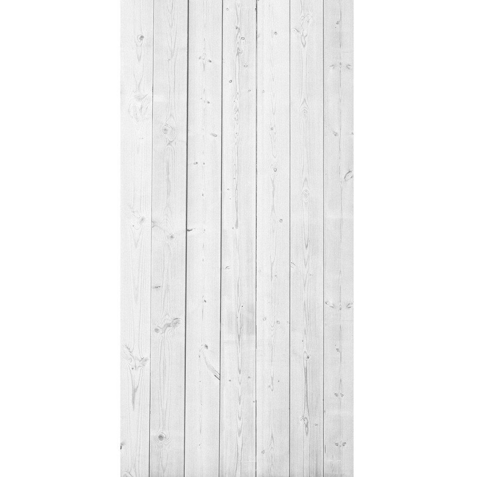 Panneau mural douche aluminium composite Winwall Bois blanc, 1 pièce, 2500x1250 mm