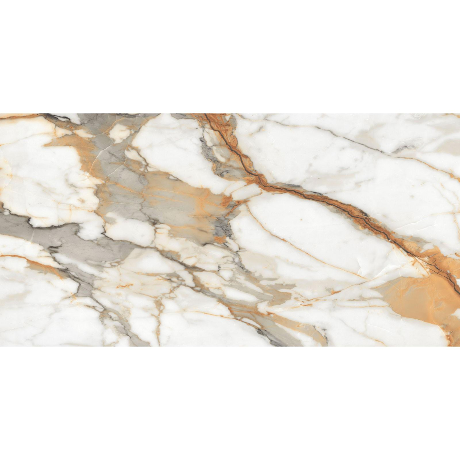 Wellker Fliesen Apodaca Gold Plus glasiert glänzend rektifiziert Stärke 6 mm, 60x120 cm, 1 Pack