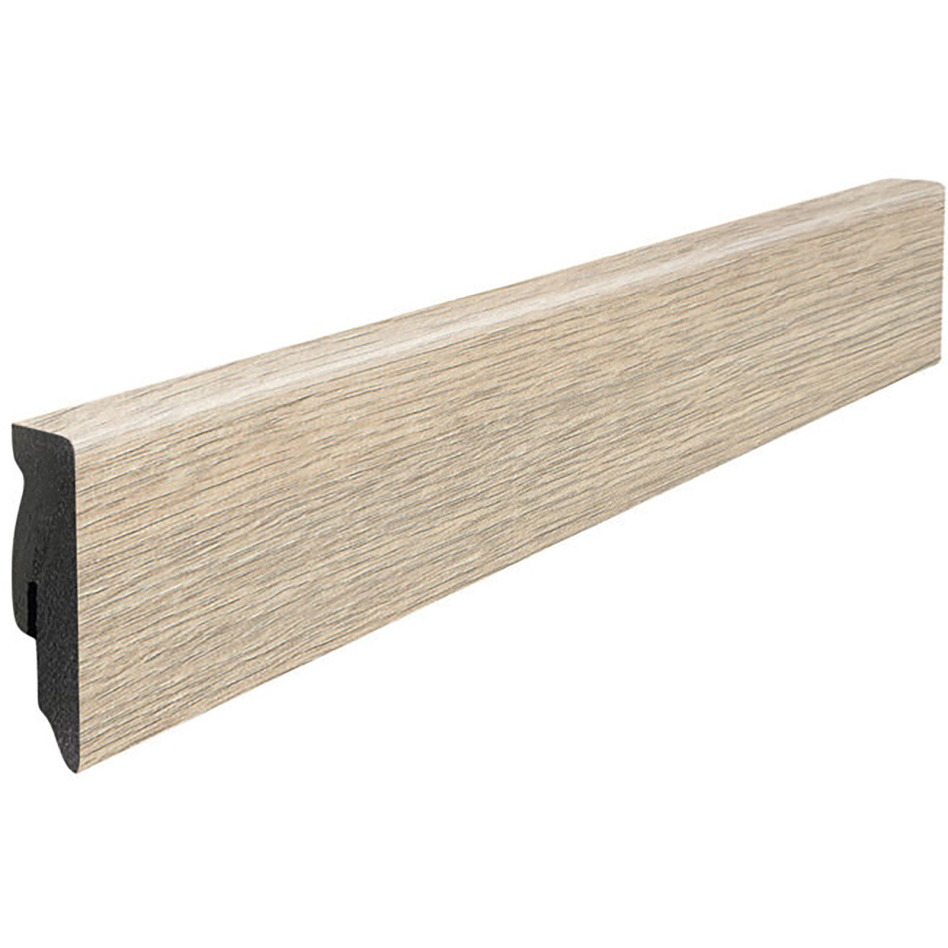 HARO Stecksockelleiste Cube Eiche Contura steingrau Fußleisten, 2200x16x58 mm