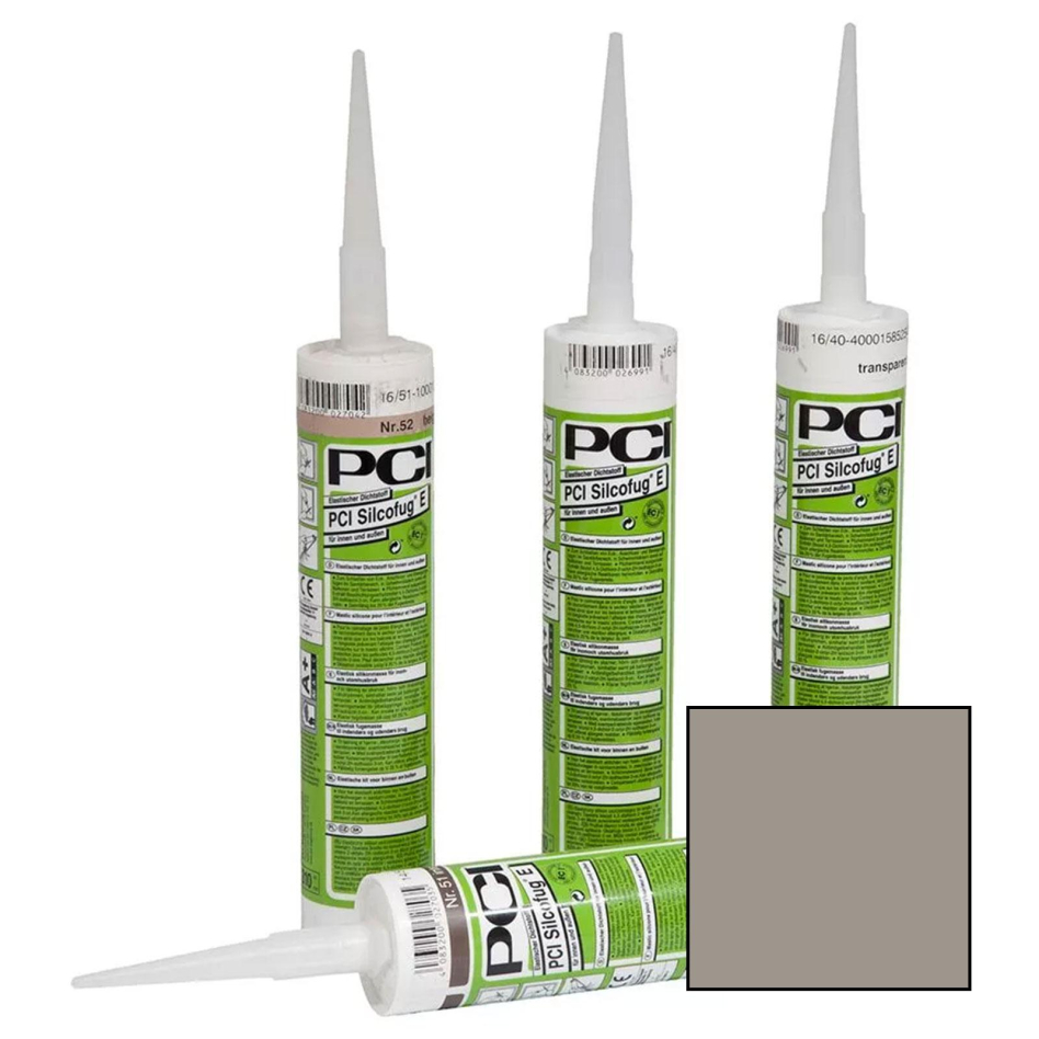 PCI Silcofug E Elastischer Dichtstoff, 400 ml, Zementgrau (Nr.31), 12 Stück