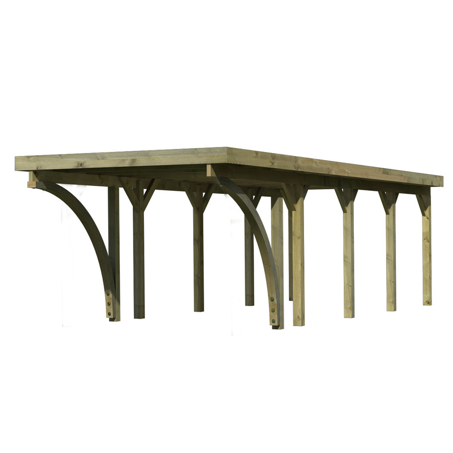 Einzelcarport Classic 3 StahlDach 273 x 778 m 2 Einfahrtsbögen