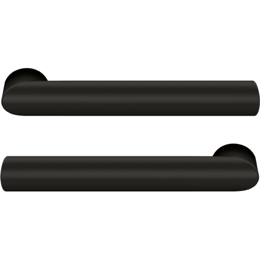 Karcher Türgriff-Garnitur Verona ER37 Kosmos Schwarz Türklinke, Griffpaar für Glastüren