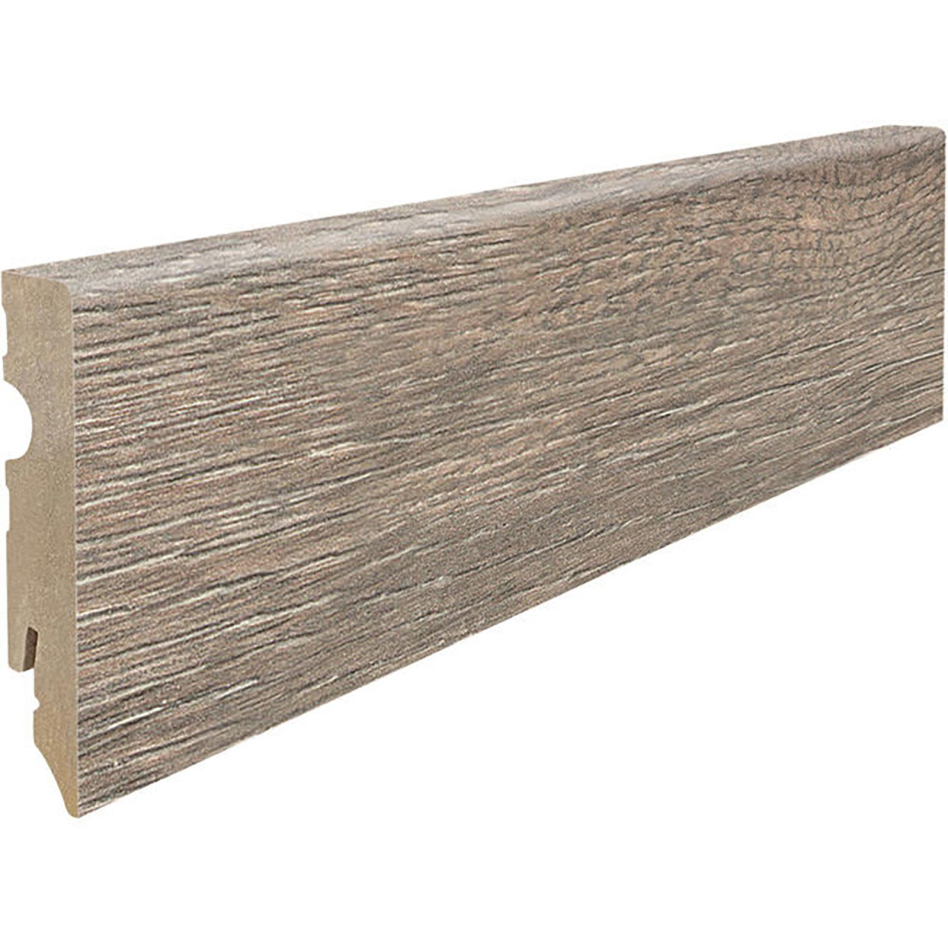 HARO Stecksockelleiste Cube Eiche Veneto mocca Fußleisten, 2200x15x80 mm