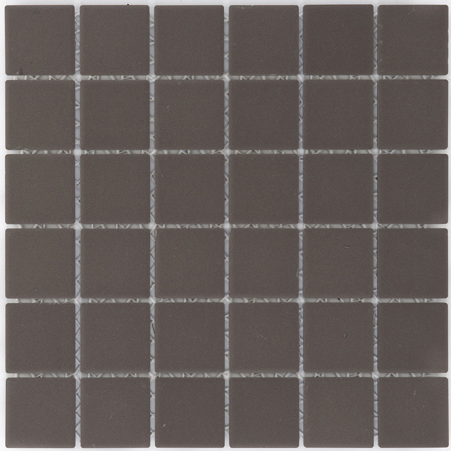 Wellker Keramikmosaik Feinsteinzeug Dark Grey matt Mosaikfliesen 5 mm, 29,1x29,1 cm