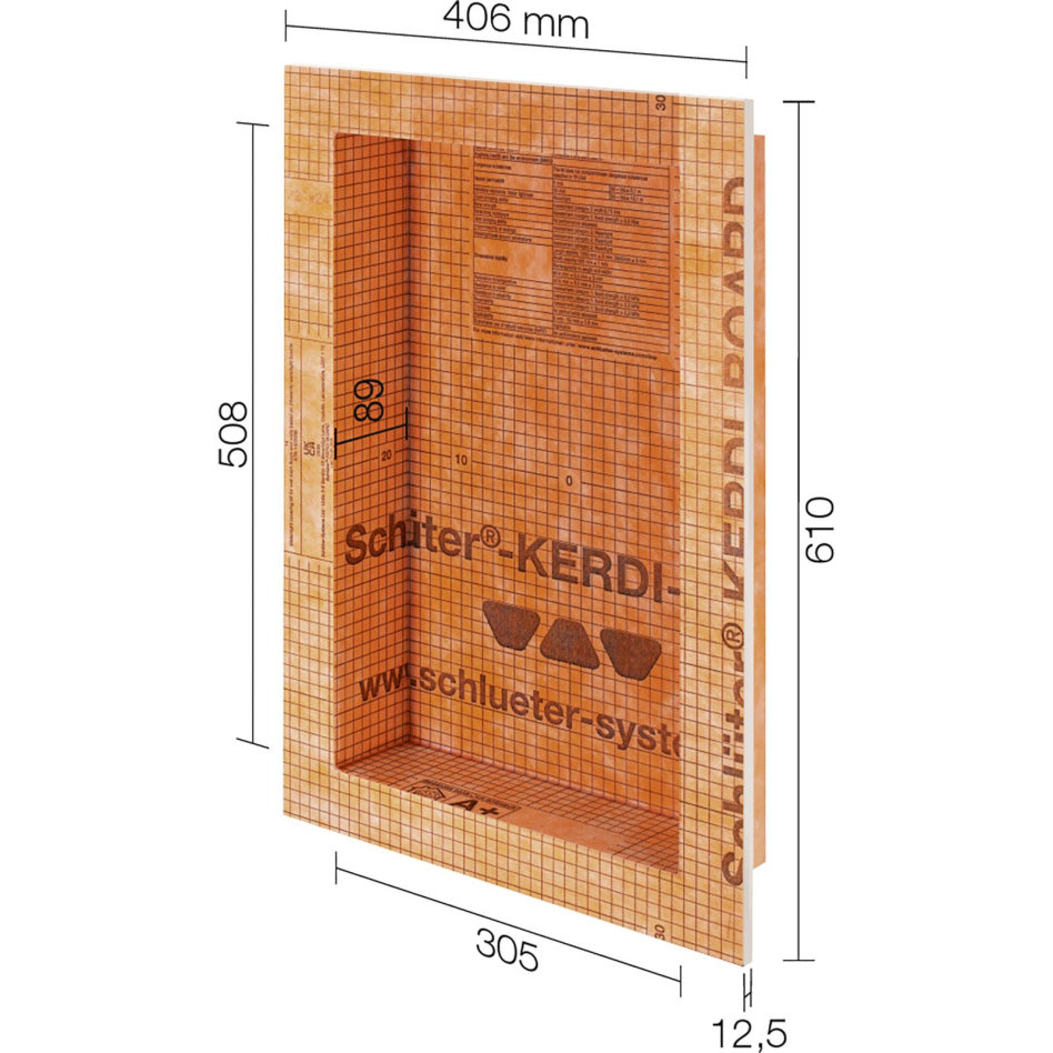 Schlüter-KERDI-BOARD-N Einbauelement, (BxH) 305x508 mm
