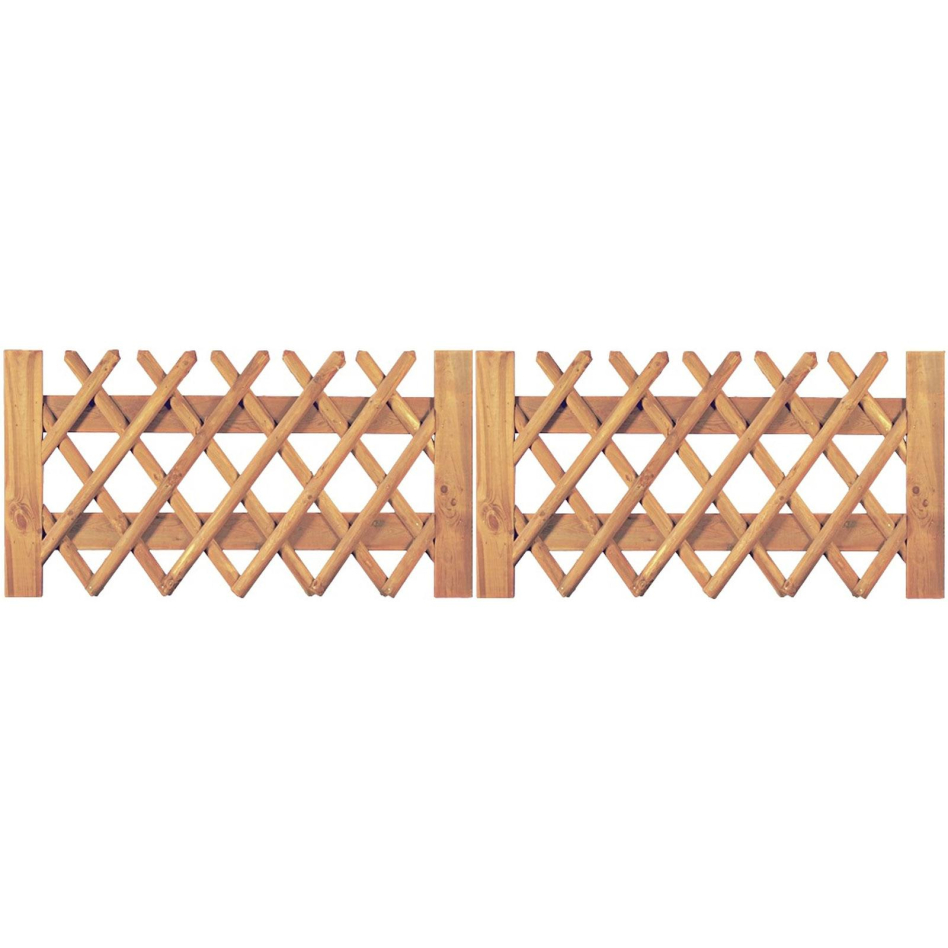 Clôture de jardin T&J clôture de chasseur porte double, 300x80 mm