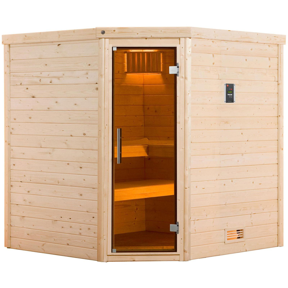 weka Sauna "Turku" Set, 7,5 kW-Ofen mit digitaler Steuerung