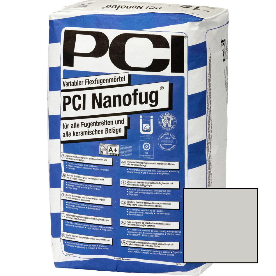 PCI Nanofug Mortier de jointoiement flexible variable, 4 kg, Gris clair (No.21)