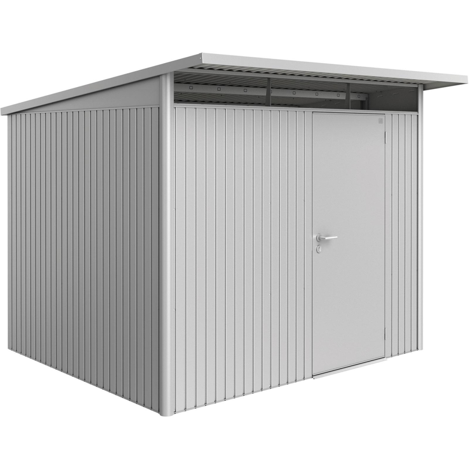 Biohort Gerätehaus AvantGarde silber-metallic Geräteschuppen, Standardtür, A6 (260x260 cm)