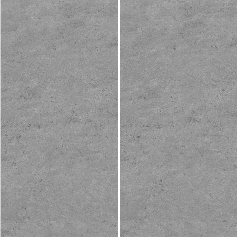 Panneau mural douche aluminium composite Winwall Struktur gris pierre, Jeu de 2, 2500x1000 mm