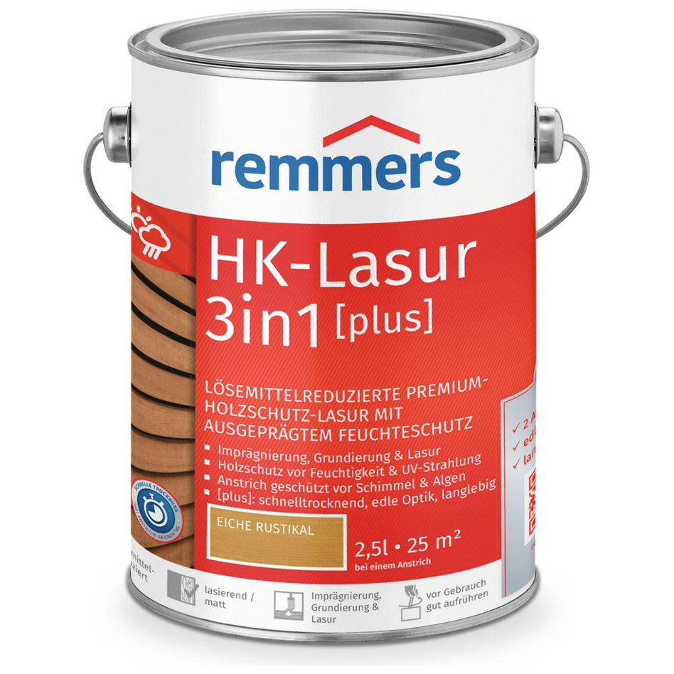 Remmers HK-Lasur 3in1 plus eiche rustikal RC-360, 2,5 l