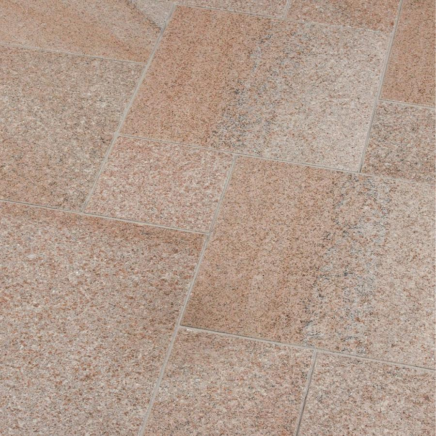 Seltra Natursteine Terrassenplatten SOL EXACTA+ Granit rötlich-gelb-grau, 60x40x3 cm, geflammt