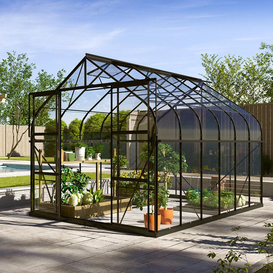 Vitavia Gewächshaus Dione Tomatenhaus Schwarz, 383x264x255 cm (LxBxH)