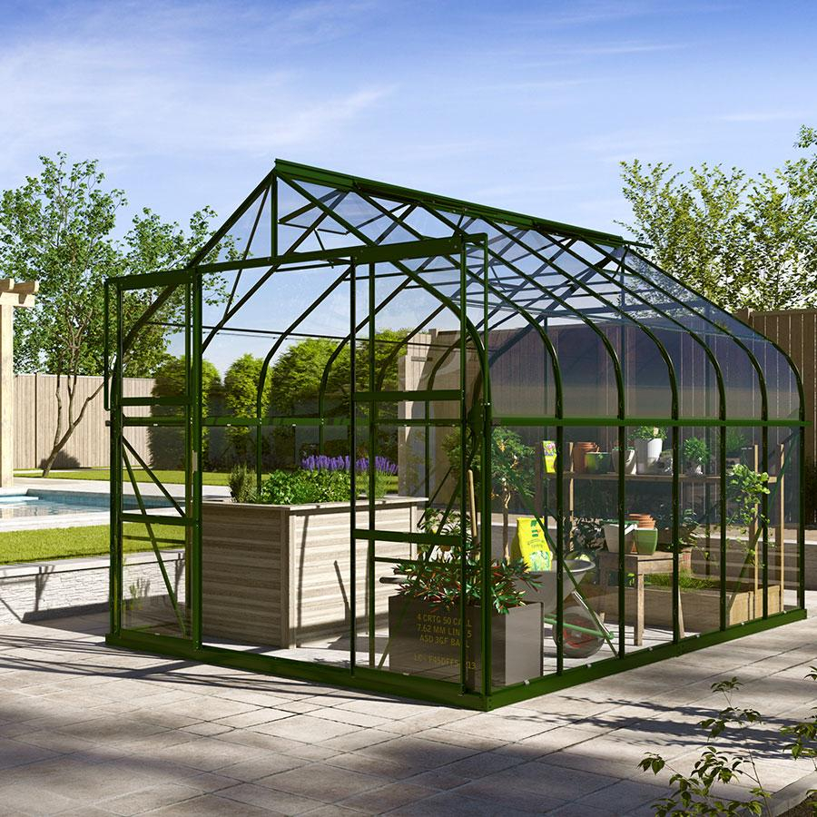 Vitavia Gewächshaus Dione Tomatenhaus Smaragd, 383x264x255 cm (LxBxH)