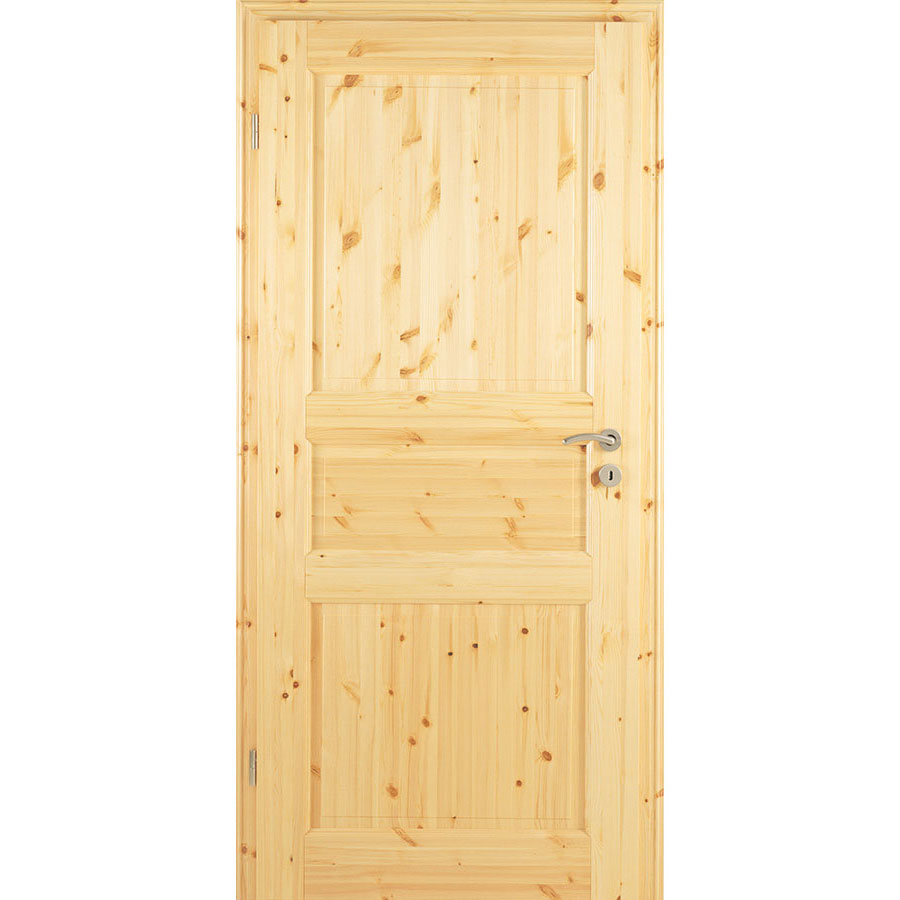 Porte de chambre en bois pin type 02/03, Kilsgaard, DIN gauche, 860x2110 mm