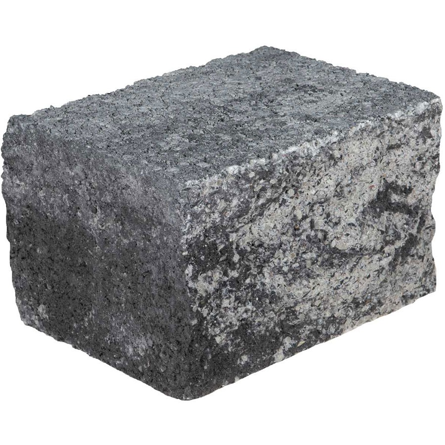 EHL Gartenmauer Mauersystem BossIntak light grau-anthrazit-nuanciert Mauersteine, Halbstein (25x18 cm)